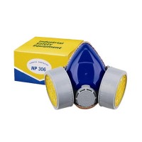 Double-tank Gas Mask, Blue Color 