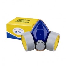 Double-tank Gas Mask, Blue Color 