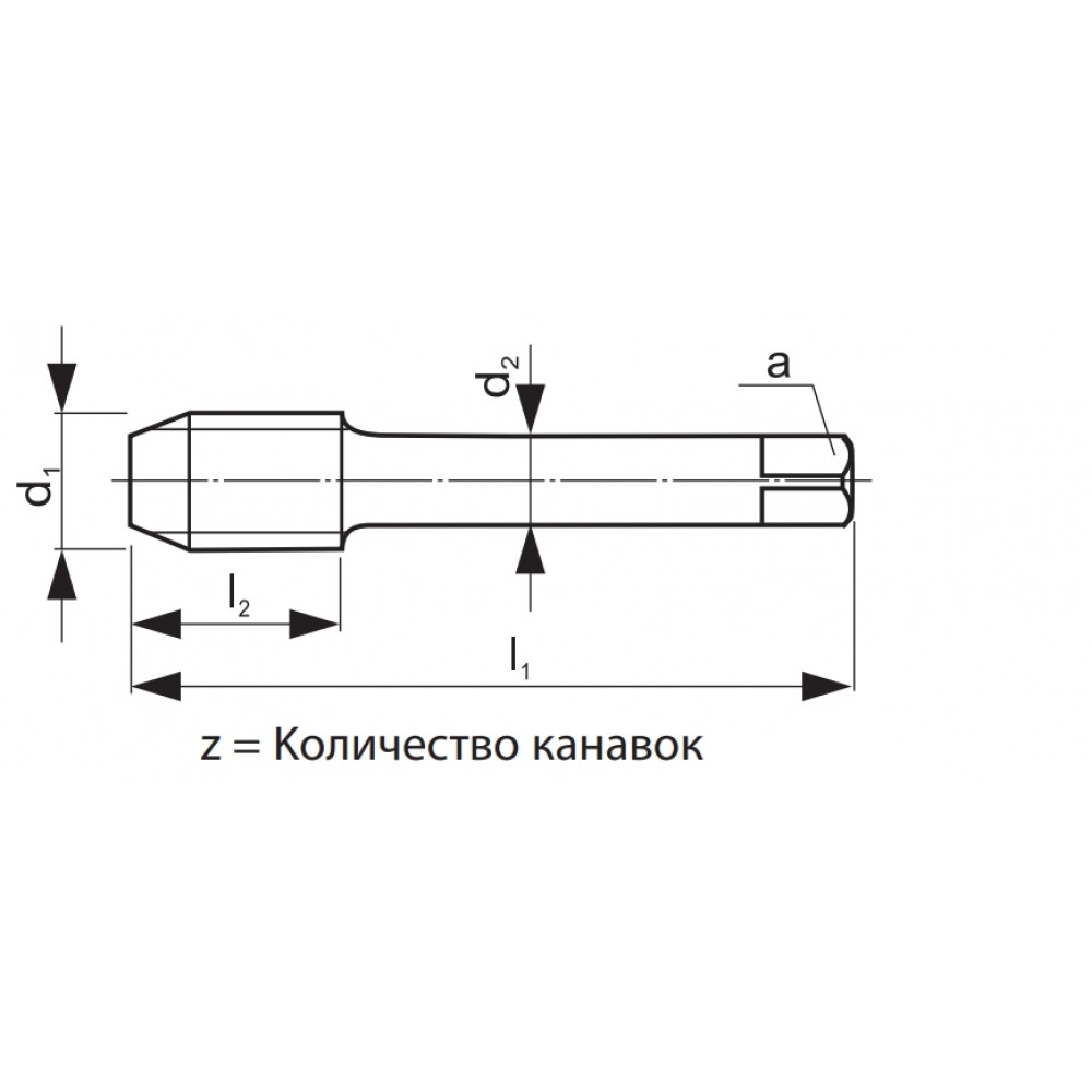 Метчик ручной HSS-G